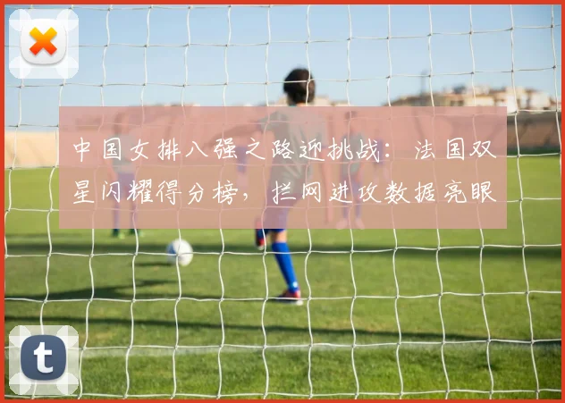 中国女排八强之路迎挑战:法国双星闪耀得分榜,拦网进攻数据亮眼
